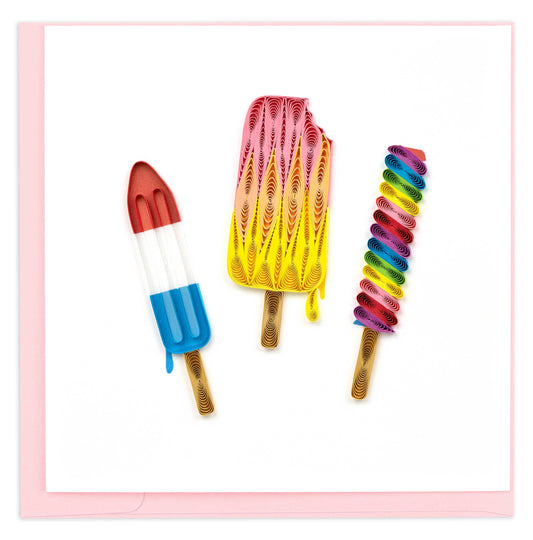 Quilled Greeting Card, "Summertime Treats"