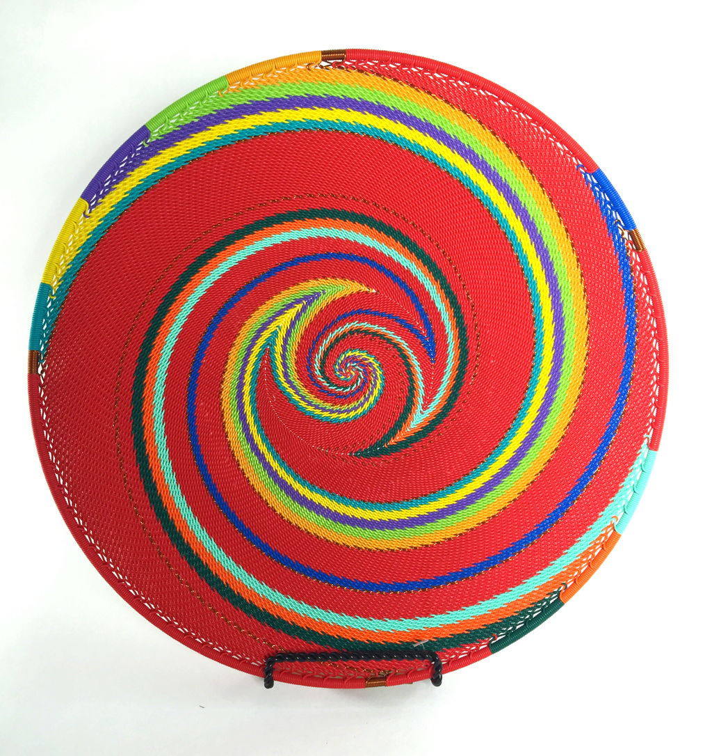 Mini Platter Zulu Wire Basket, Assorted Colors^