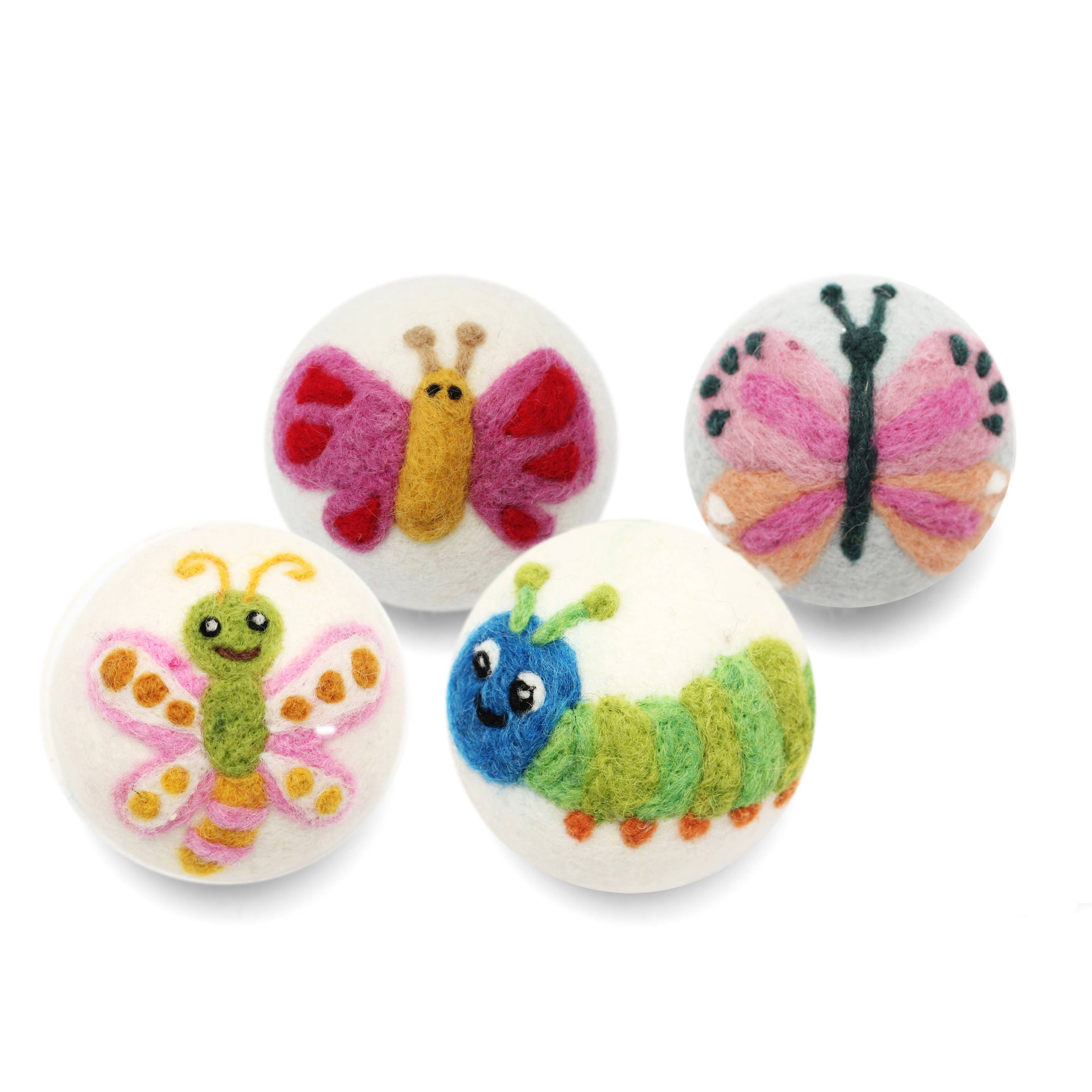 Eco Wool Dryer Balls, "Bugs"