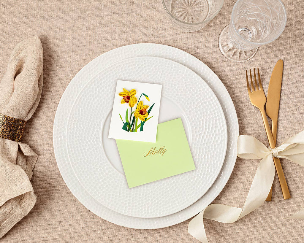 Quilled Gift Enclosure, "Daffodil"