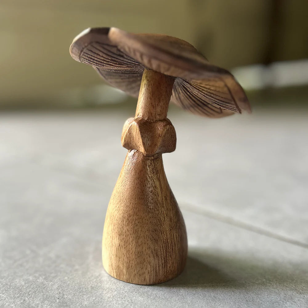 Carved Wooden Mushroom*