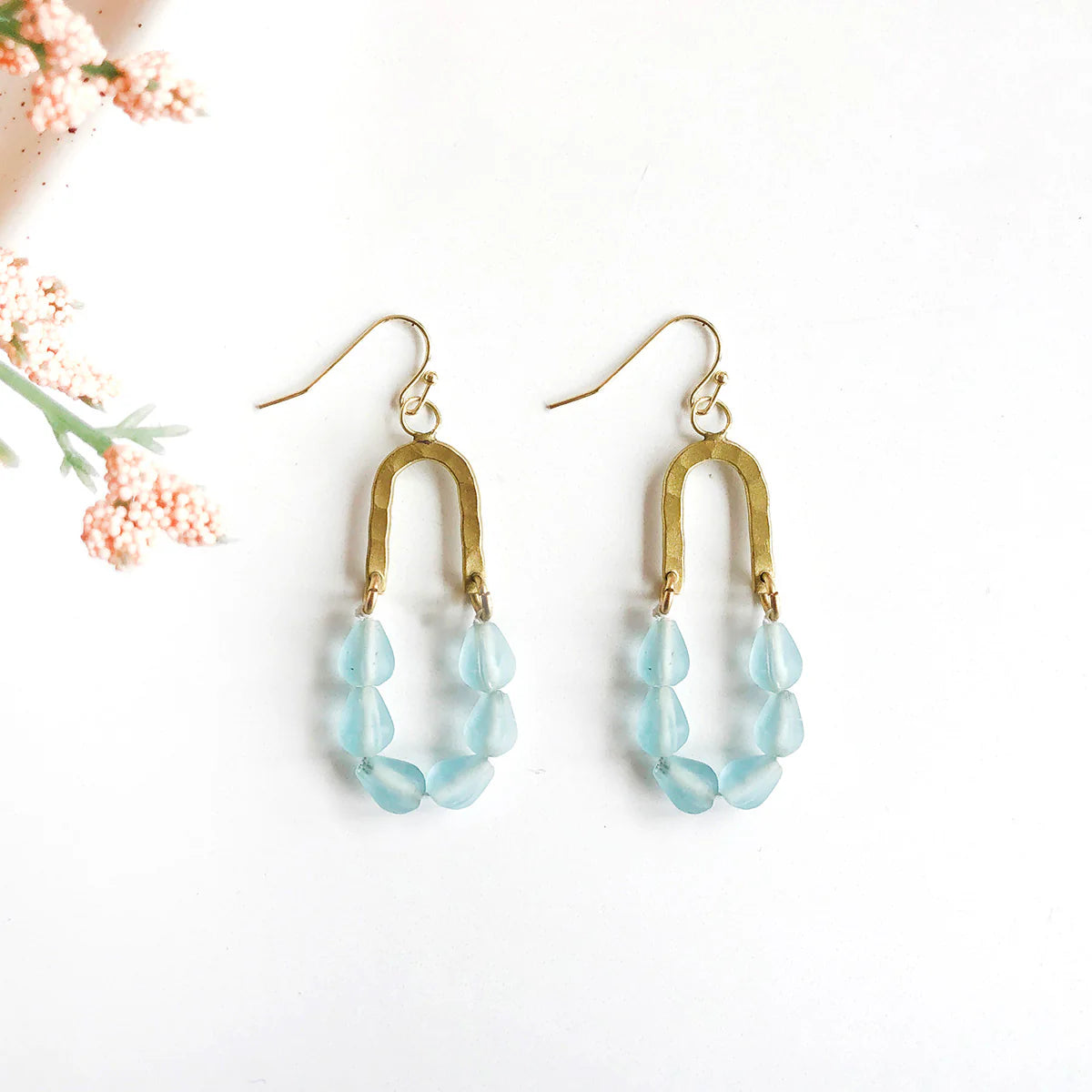 Earrings, "Seascape" Drop