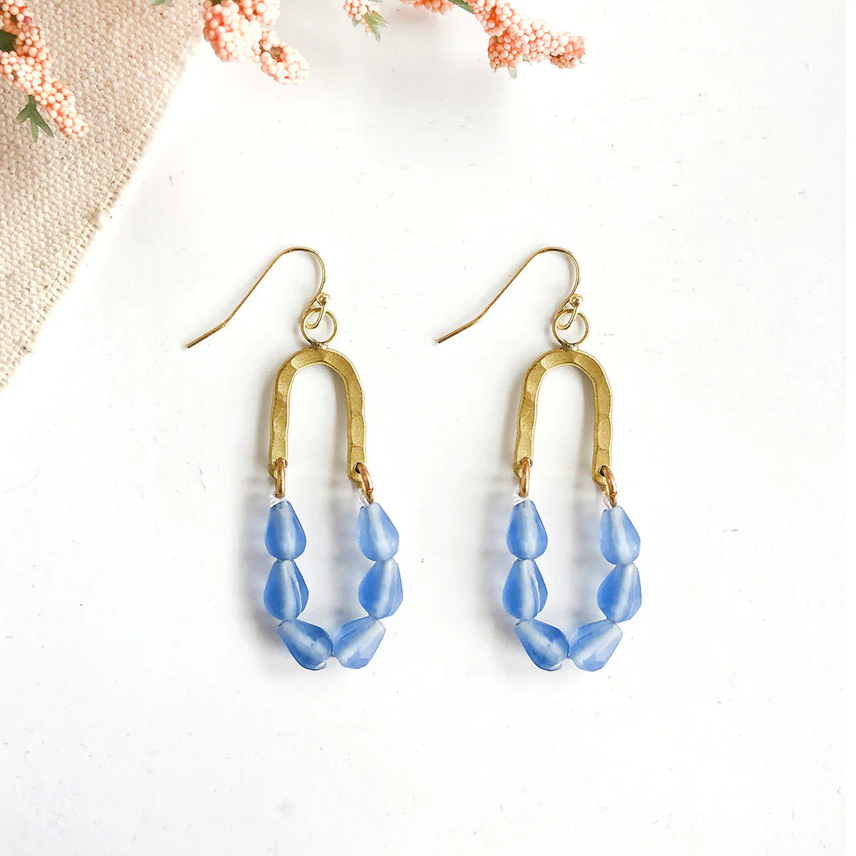 Earrings, "Seascape" Drop