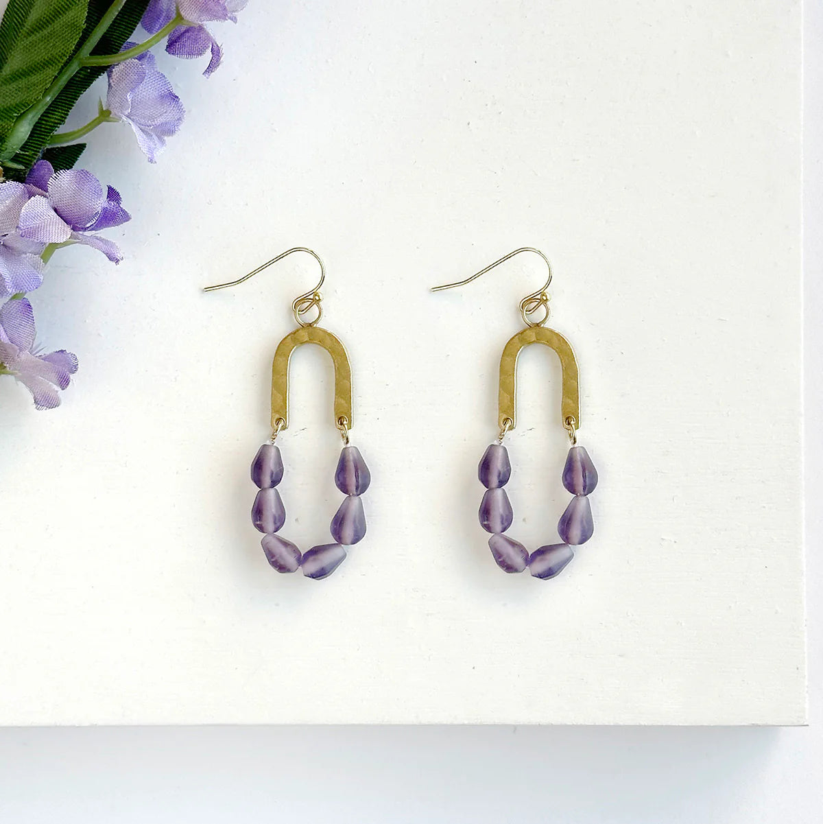 Earrings, "Seascape" Drop