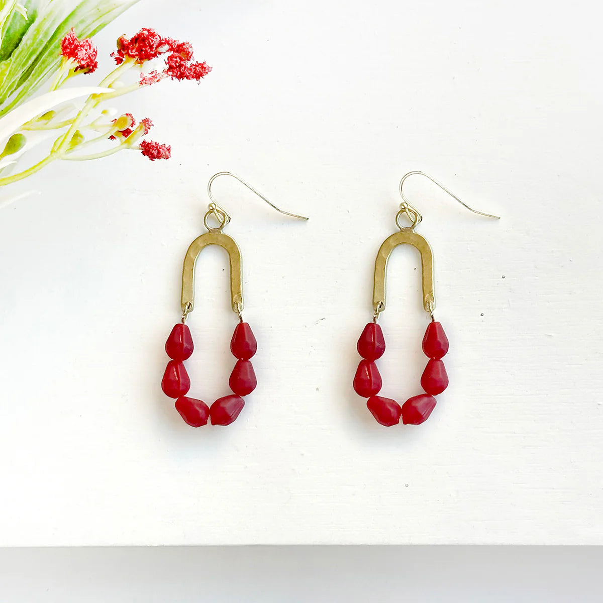 Earrings, "Seascape" Drop