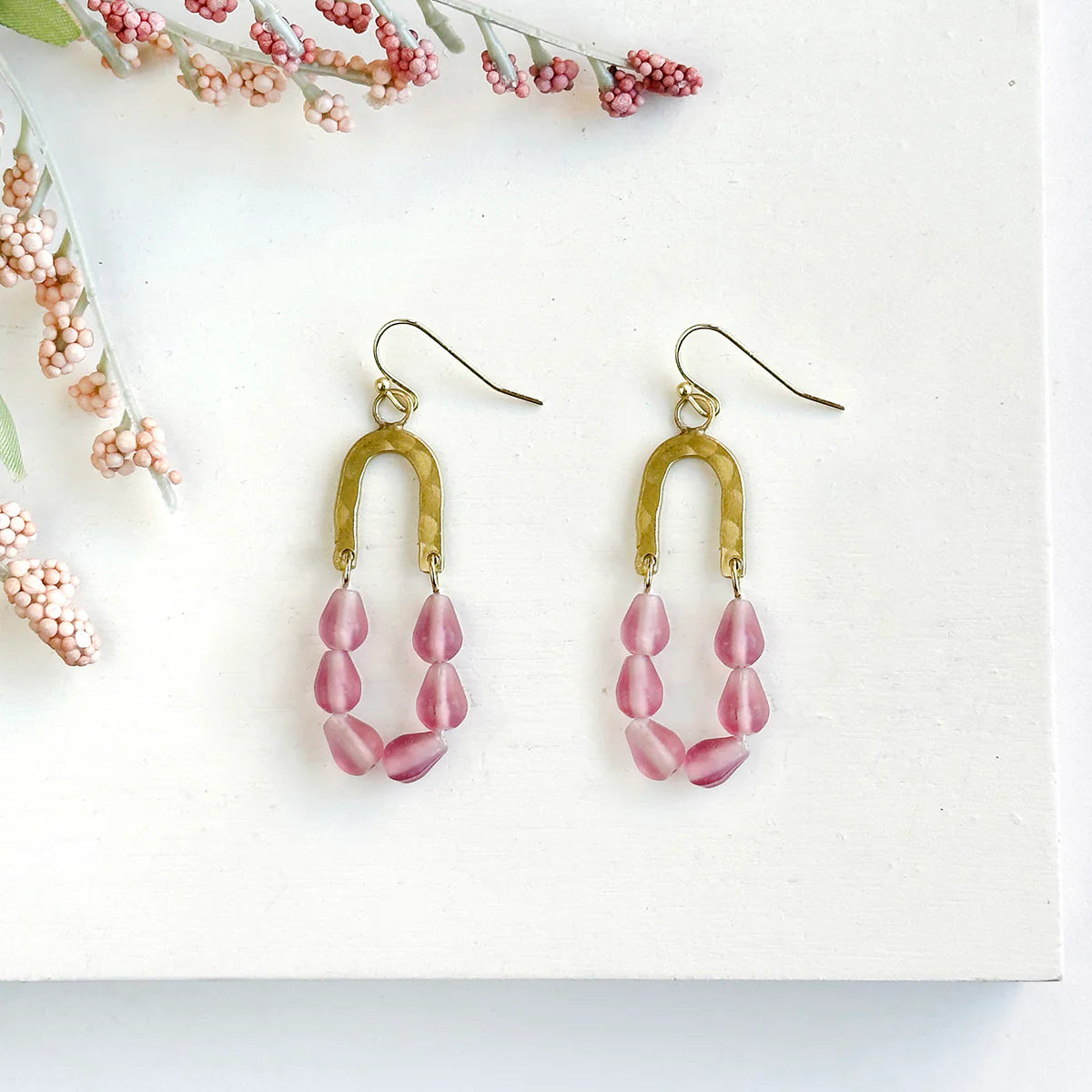 Earrings, "Seascape" Drop