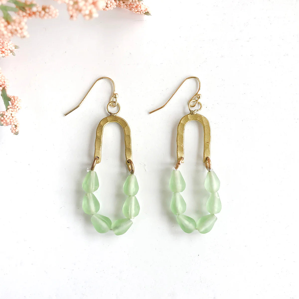 Earrings, "Seascape" Drop