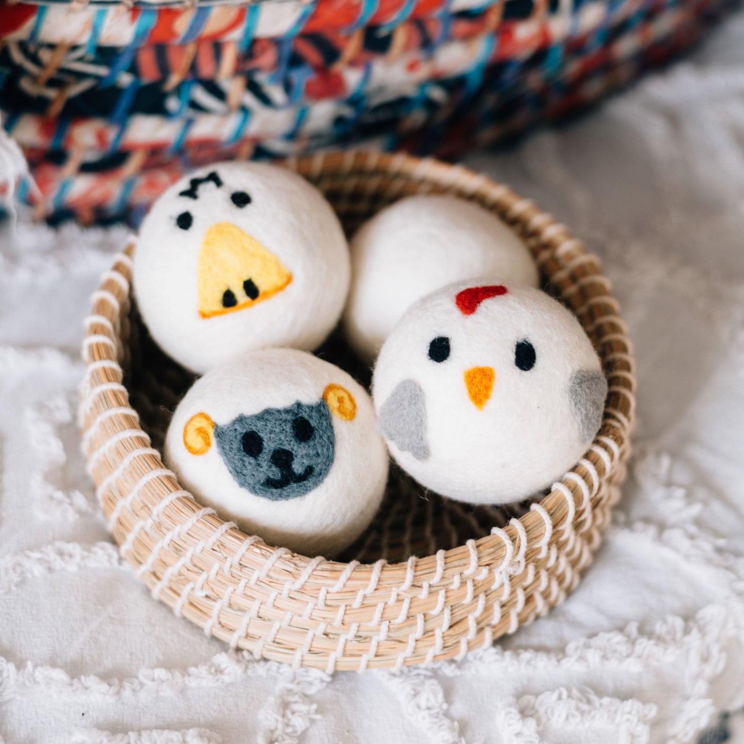 Eco Wool Dryer Balls, "Duck"