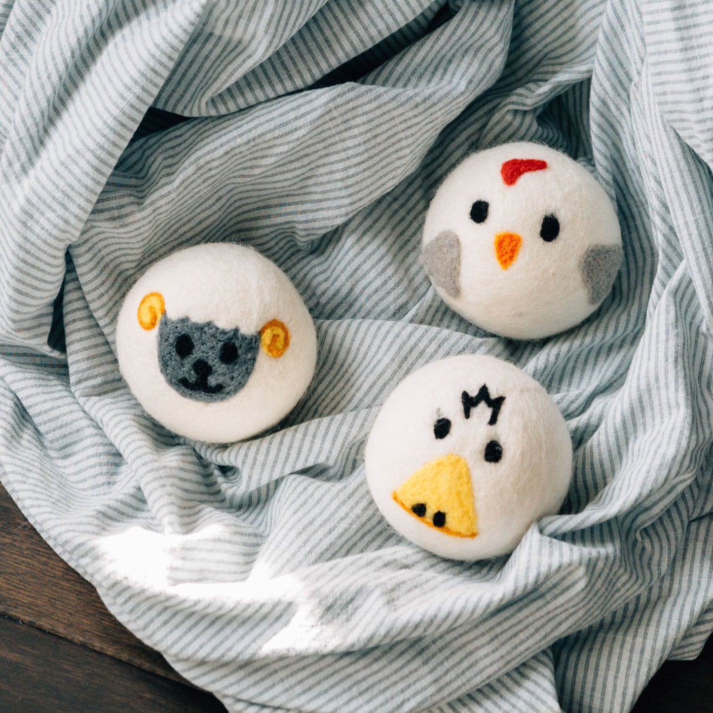 Eco Wool Dryer Balls, "Duck"