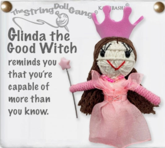 Keychain String Doll, "Glinda the Good Witch"