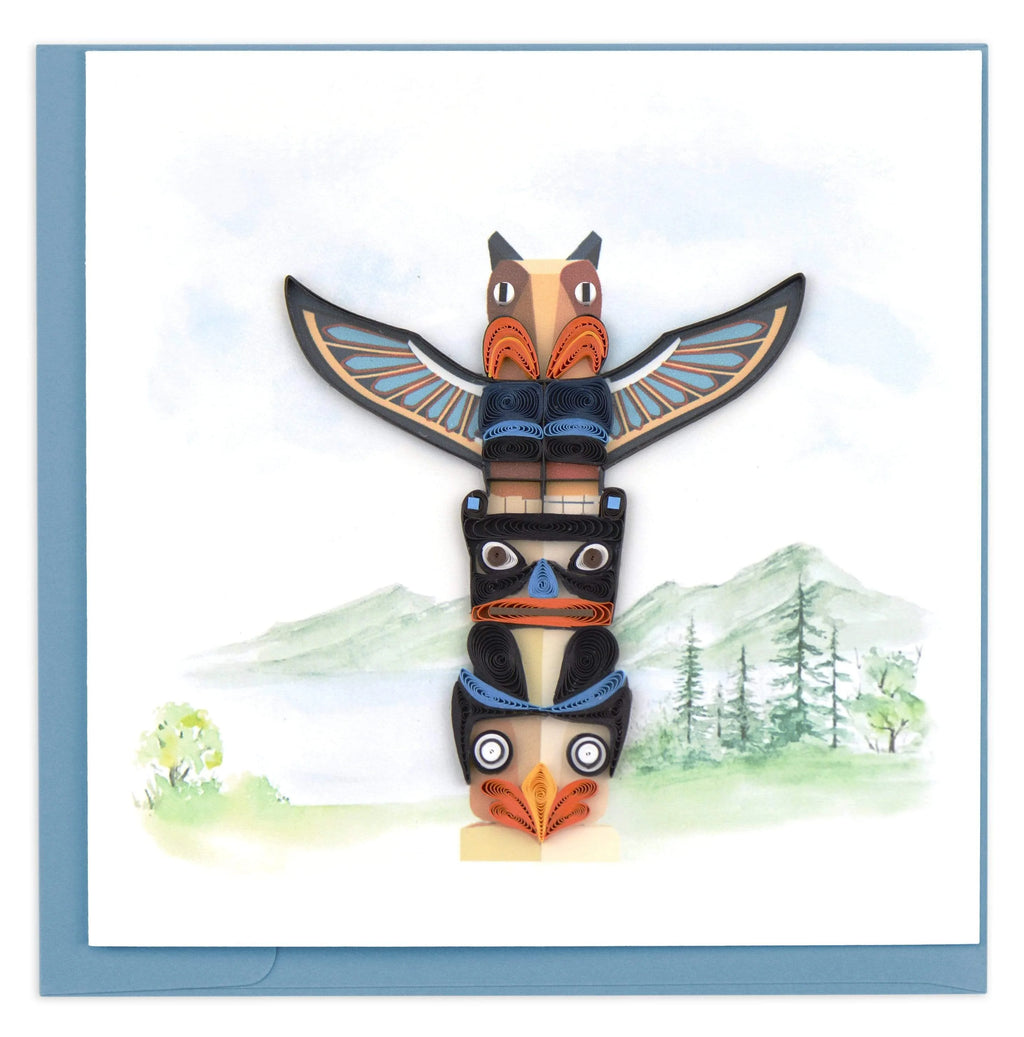 Quilled Greeting Card, “Totem Pole”