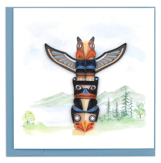 Quilled Greeting Card, “Totem Pole”