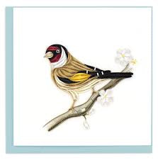 Quilled Greeting Card, “European Goldfinch”