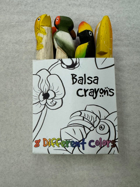 Balsa Wood Jungle Crayons
