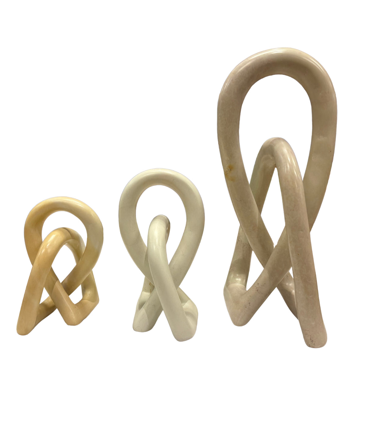 Carved Stone Wedding Knot, Assorted Sizes