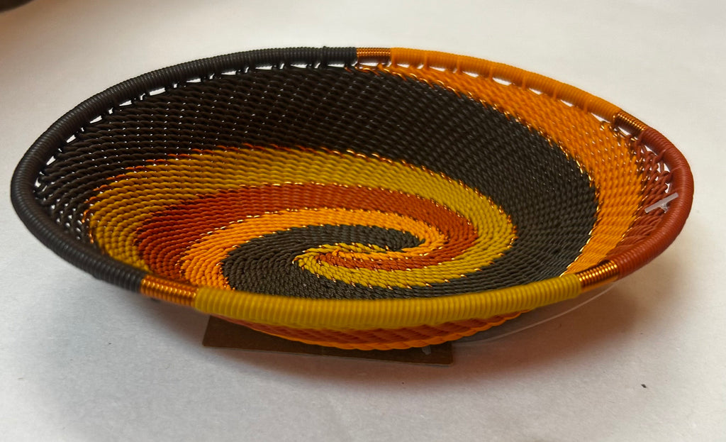 Small Oval  Zulu Wire Basket, Assorted Colors^