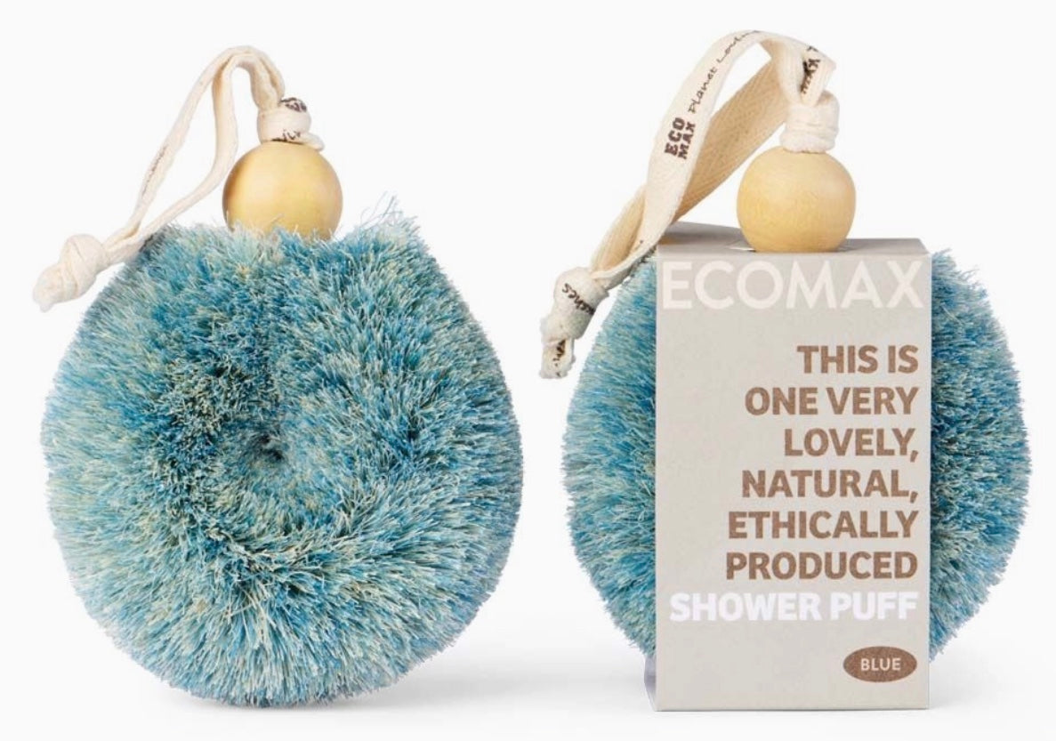 Bath Brush, "Spa Shower Puff, Blue"