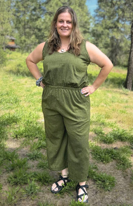 Cotton Elastic Waist Jumper, Medium