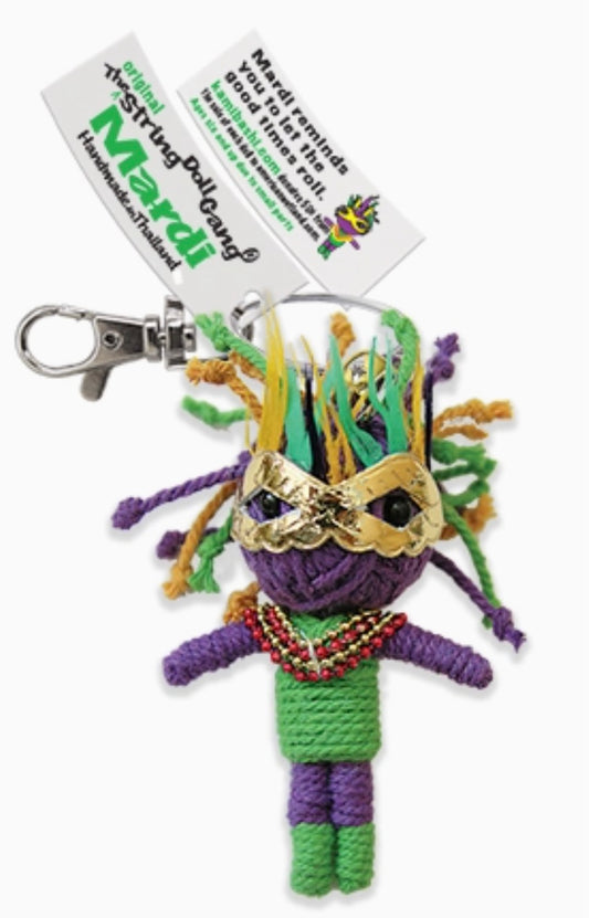 Keychain String Doll, "Mardi"