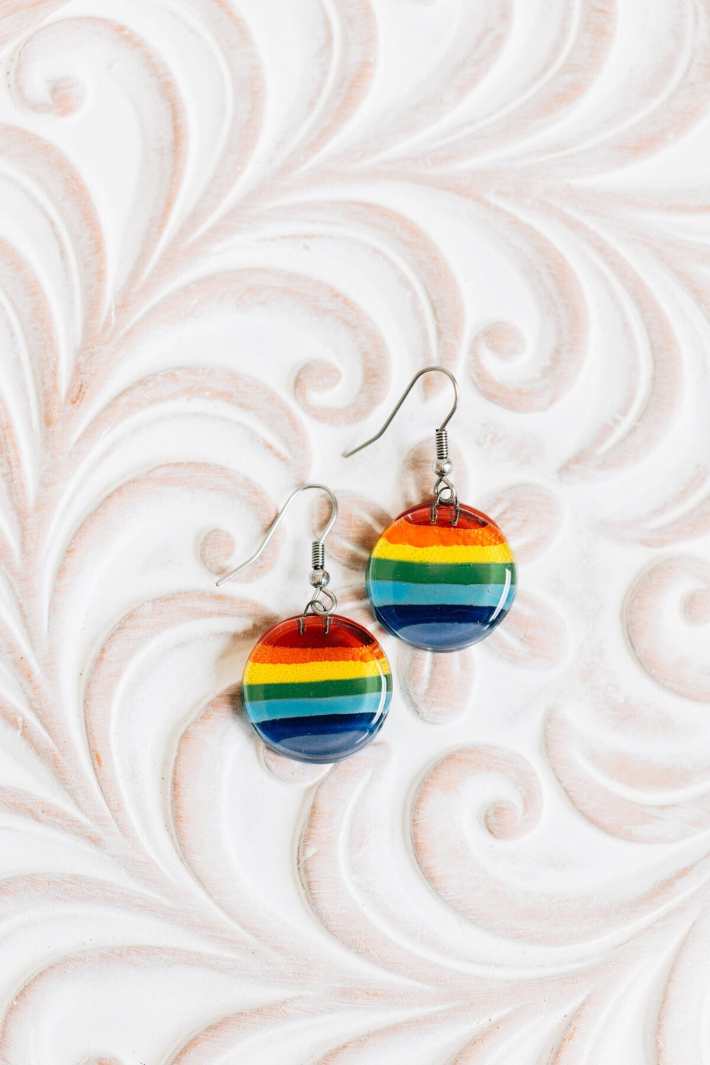 Glass Rainbow Earrings