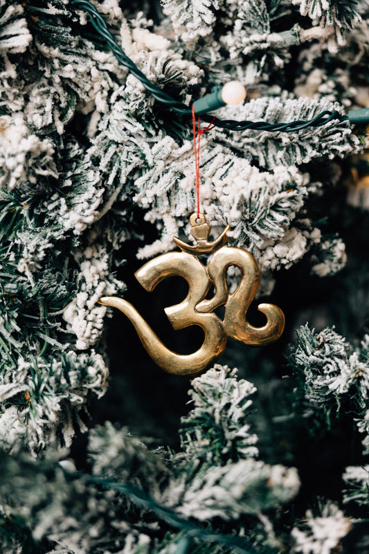 Ornament OM symbol brass 3.5D brass