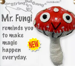 Keychain String Doll, "Mr Fungi"