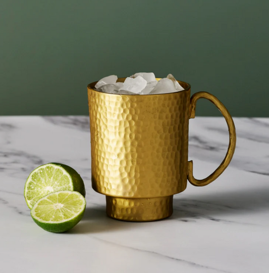 MYUL HAMMERED BRASS MUG