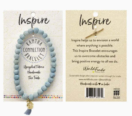 Stretch Bracelt: "Kantha Connection: Inspire"