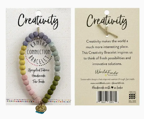 Stretch Bracelet, "Kantha Connection: Creativity"
