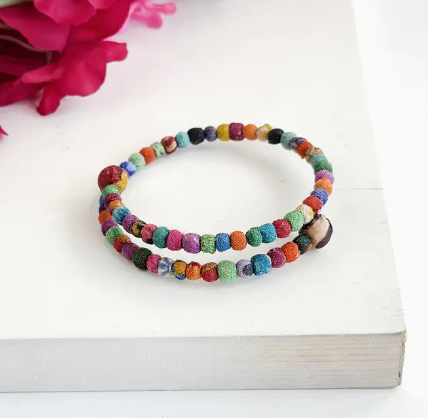 Bracelet, Kantha "Milieu Overlap"