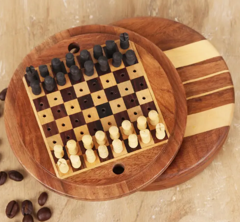 Meeting of the Minds Ebony Mini Chess Set