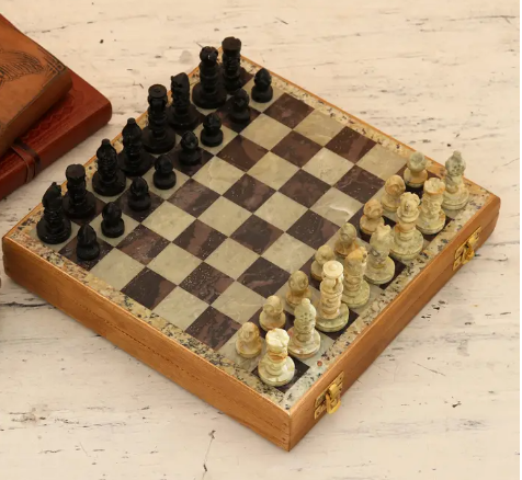 Mughal Soapstone Chess Set