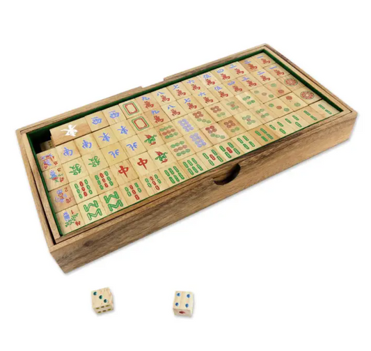 Raintree Wood Mahjong Set