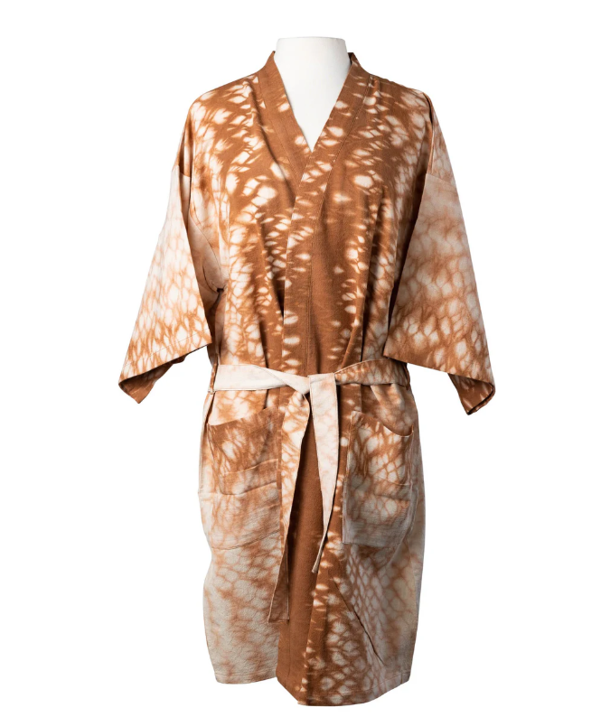 Caramel Tie Dye Robe