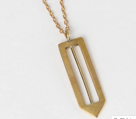 Pointed Path Necklace