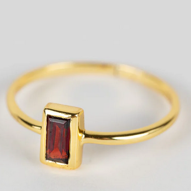 Garnet Gold Ring