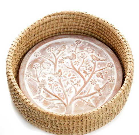 "Birds of a Feather" Bread Warmer Basket