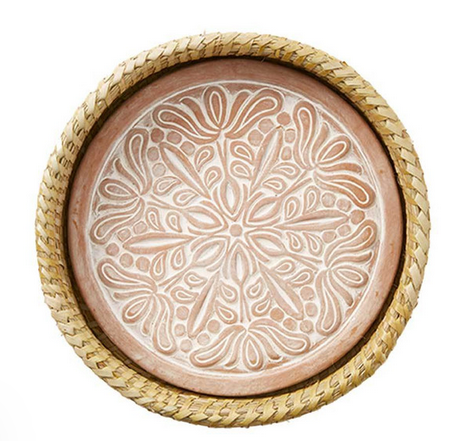"Lotus" Round Bread Warmer Basket