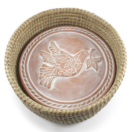 "Peace Dove" Bread Warmer Basket