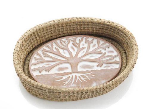 "Tree of Life" Bread Warmer Basket