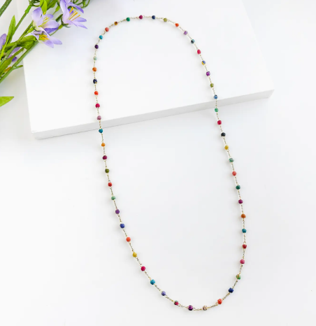 Necklace, Dotted Kantha Milieu