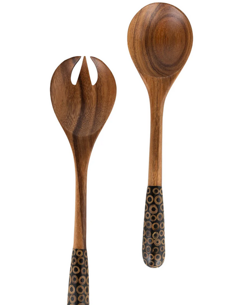 Gather Round Wood Salad Servers