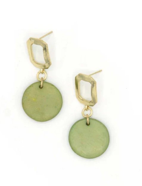 Earrings, "Mid Mod" Dangle