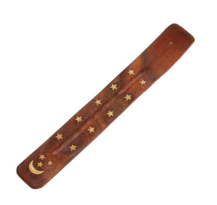 Incense Burner, Wood and Brass Inlay, Assorted