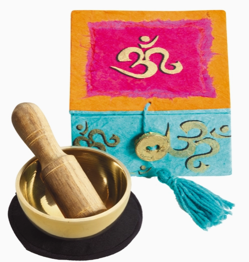 2" Meditation Singing Bowl, "Om"