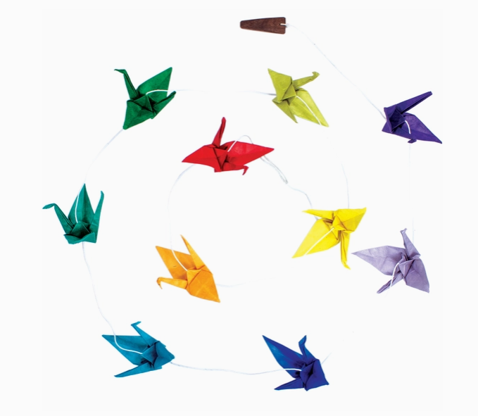 Eco-Paper Garland, Origami Cranes