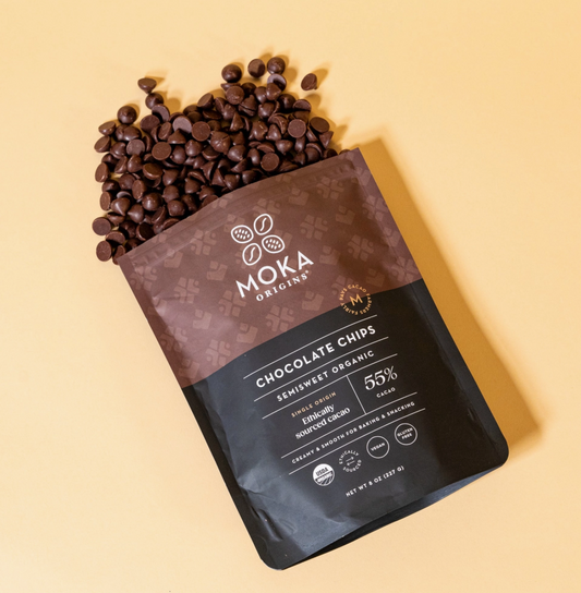 Semisweet Organic Chocolate Chips, Single-Origin 8oz