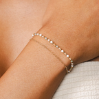 Bracelet, "Good Fortune + Growth" 14k Gold Plate