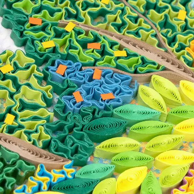 Artist Series Quilled Card - "Two Women By The Shore", Cross