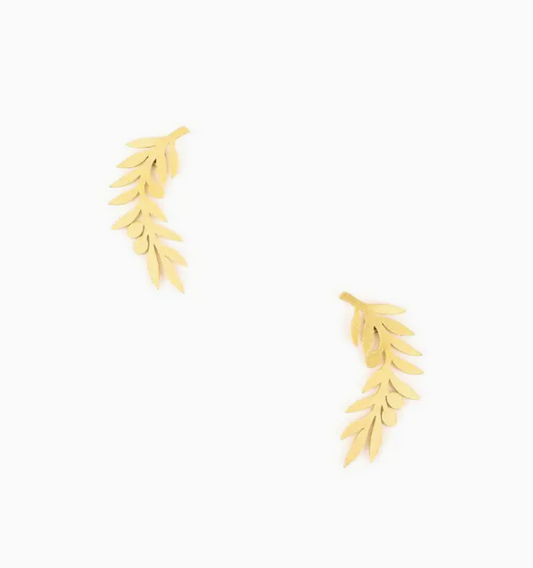 Earrings, Fern Post